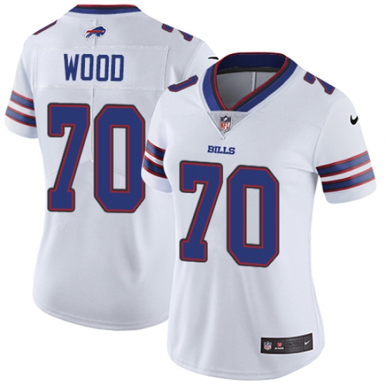 Women's Nike Buffalo Bills #70 Eric Wood White Vapor Untouchable Limited Player NFL Jersey - Ujersey