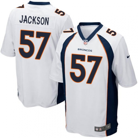 Men's Nike Denver Broncos #57 Tom Jackson Game White NFL Jersey - Ujersey