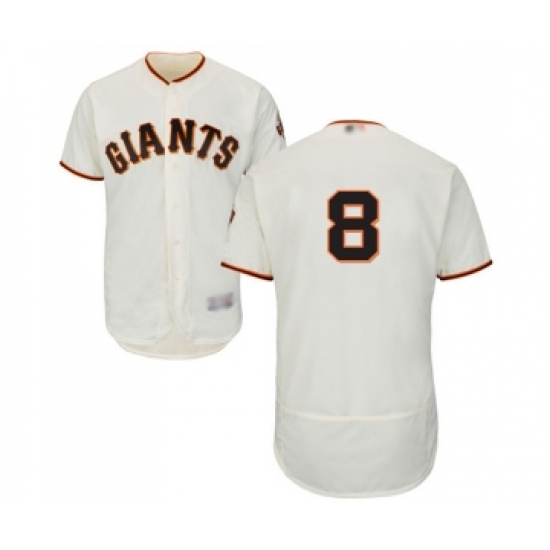 Men's San Francisco Giants #8 Gerardo Parra Cream Home Flex Base Authentic Collection Baseball Jersey - Ujersey