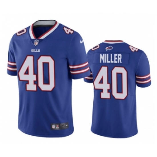 Men's Buffalo Bills #40 Von Miller Blue Royal Vapor Limited Football Jersey - Ujersey