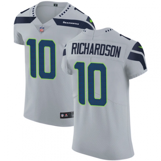 Men's Nike Seattle Seahawks #10 Paul Richardson Grey Alternate Vapor Untouchable Elite Player NFL Jersey - Ujersey