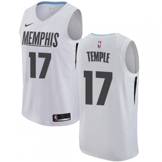 Men's Nike Memphis Grizzlies #17 Garrett Temple Swingman White NBA Jersey - City Edition - Ujersey