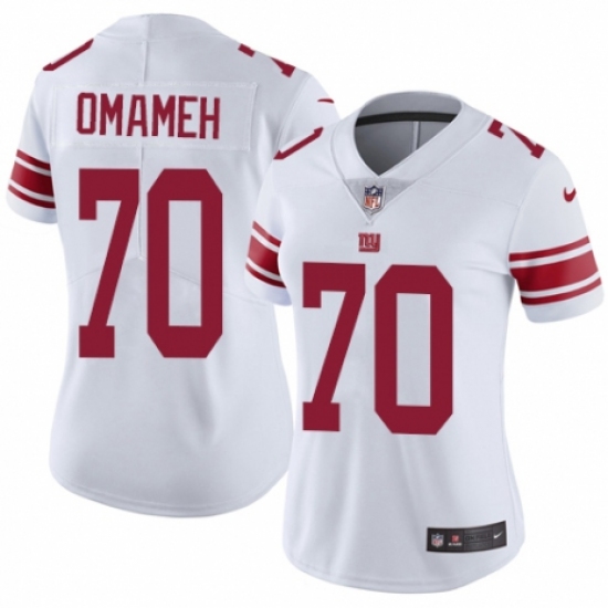 Women's Nike New York Giants #70 Patrick Omameh White Vapor Untouchable Limited Player NFL Jersey - Ujersey