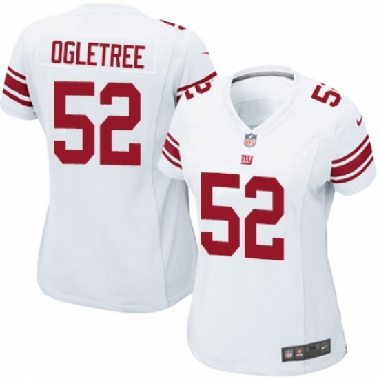 Women's Nike New York Giants #52 Alec Ogletree Game White NFL Jersey - Ujersey