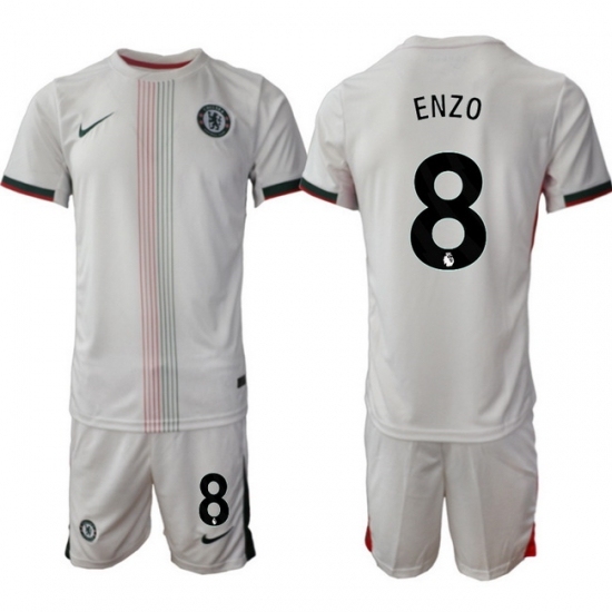 Men Chelsea 2026 Soccer Jerseys White #8 ENZO