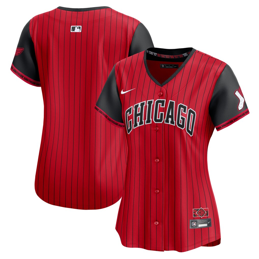 Women's Chicago White Sox  Nike Red/Black 2025 City Connect Limited Jersey - Ujersey