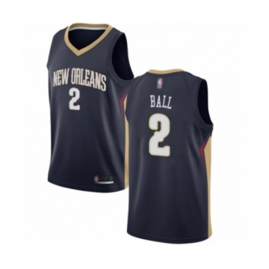 Youth New Orleans Pelicans #2 Lonzo Ball Swingman Navy Blue Basketball Jersey - Icon Edition - Ujersey