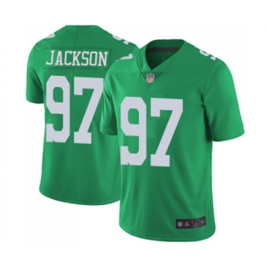 Youth Philadelphia Eagles #97 Malik Jackson Limited Green Rush Vapor Untouchable Football Jersey - Ujersey