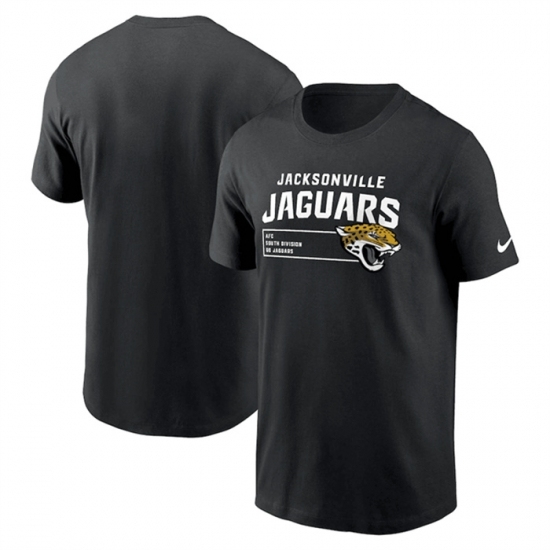 Men's Jacksonville Jaguars Black Division Essential T Shirt - Ujersey