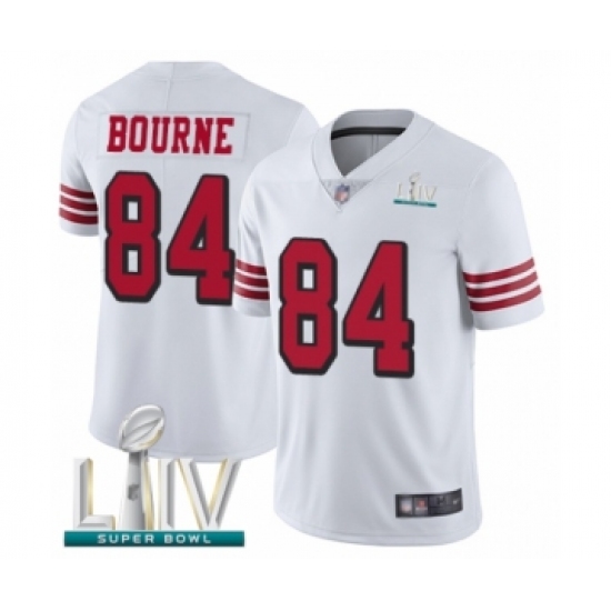 Youth San Francisco 49ers #84 Kendrick Bourne Limited White Rush Vapor Untouchable Super Bowl LIV Bound Football Jersey - Ujersey