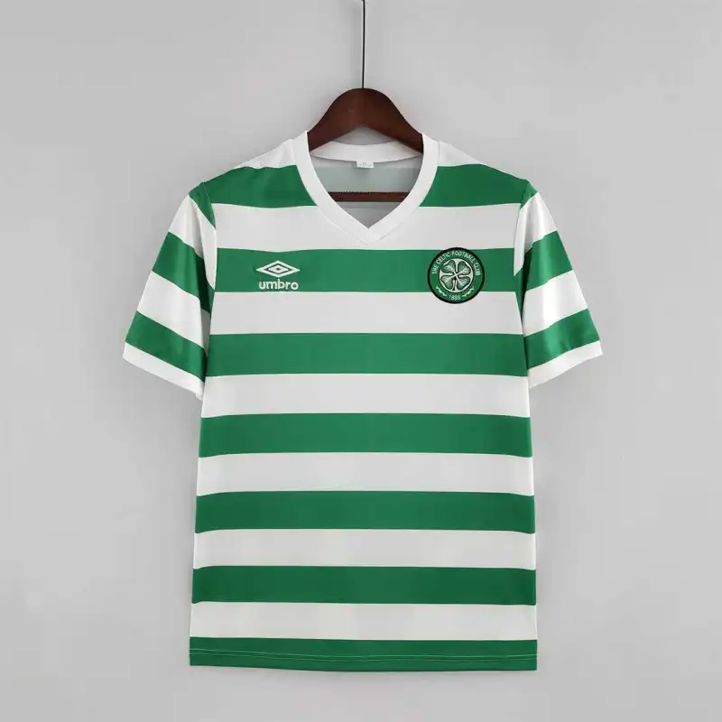 Celtic Retro Soccer Jersey Home Custom Shirt 1980/81 - ujerseystore