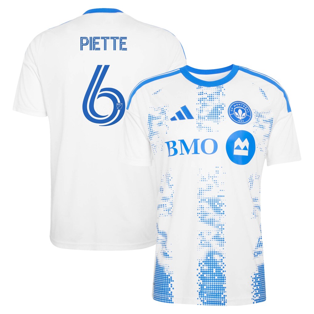 Men's CF Montreal Samuel Piette adidas White 2026 The Procure Jersey Replica Jersey - Ujersey