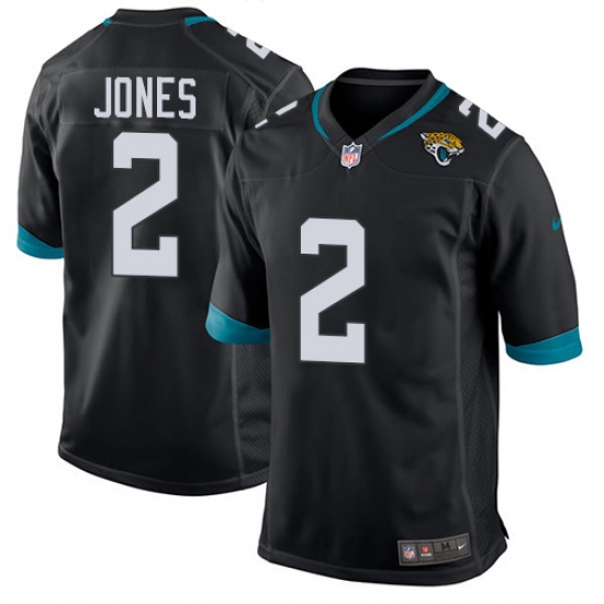 Men's Nike Jacksonville Jaguars #2 Landry Jones Game Black Team Color NFL Jersey - Ujersey