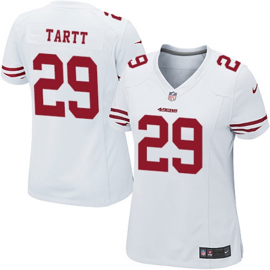 Women's Nike San Francisco 49ers #29 Jaquiski Tartt Game White NFL Jersey - Ujersey