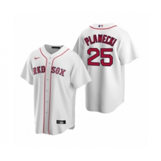 Women's Boston Red Sox #25 Kevin Plawecki Nike White Replica Home Jersey - Ujersey