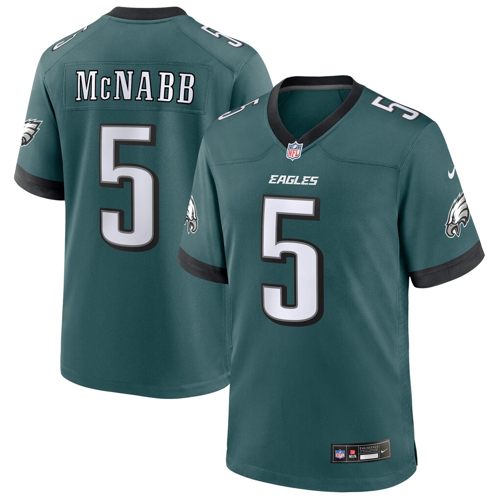 Men's Philadelphia Eagles Donovan McNabb Nike Midnight Green Team Retired Player Game Jersey - Ujersey NHL