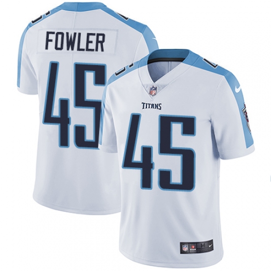 Youth Nike Tennessee Titans #45 Jalston Fowler Elite White NFL Jersey - Ujersey