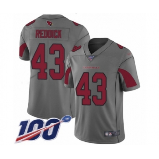 Youth Arizona Cardinals #43 Haason Reddick Limited Silver Inverted Legend 100th Season Football Jersey - Ujersey