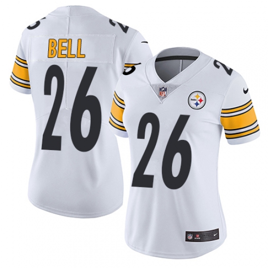 Women's Nike Pittsburgh Steelers #26 Le'Veon Bell White Vapor Untouchable Limited Player NFL Jersey - Ujersey