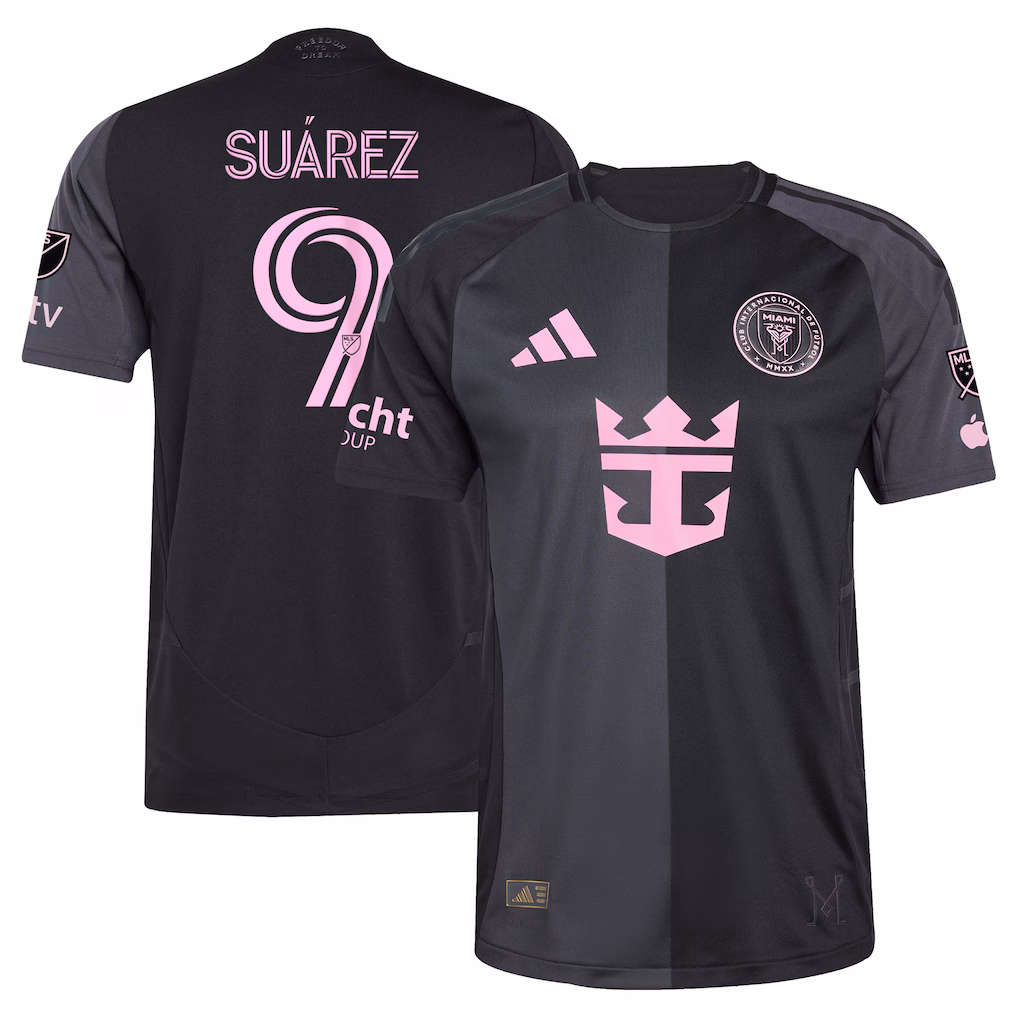 Men's Inter Miami CF Luis Suárez adidas Black 2025 The Fortitude Kit Authentic Player Jersey - Ujersey NHL
