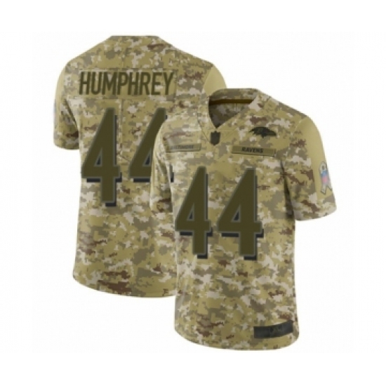 Men's Baltimore Ravens #44 Marlon Humphrey Limited Camo 2018 Salute to Service Football Jersey - Ujersey