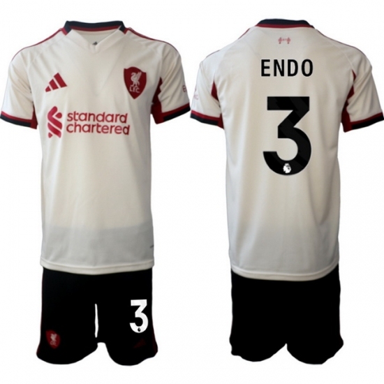 Men Liverpool 2026 Soccer Jerseys Beige #3 ENDO