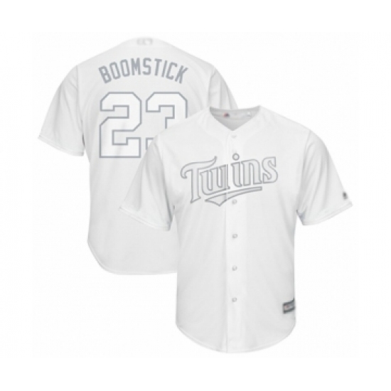 Men's Minnesota Twins #23 Nelson Cruz Authentic  Boomstick White 2019 Players Weekend Baseball Jersey - Ujersey