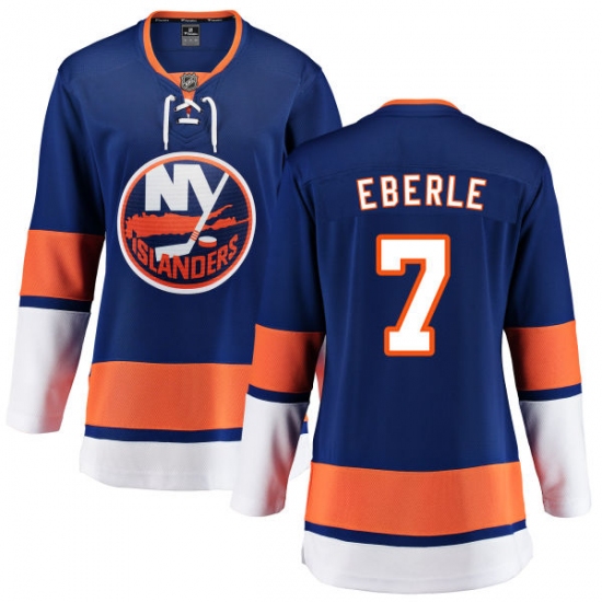 Women's New York Islanders #7 Jordan Eberle Fanatics Branded Royal Blue Home Breakaway NHL Jersey - Ujersey