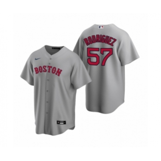 Youth Boston Red Sox #57 Eduardo Rodriguez Nike Gray Replica Road Jersey - Ujersey