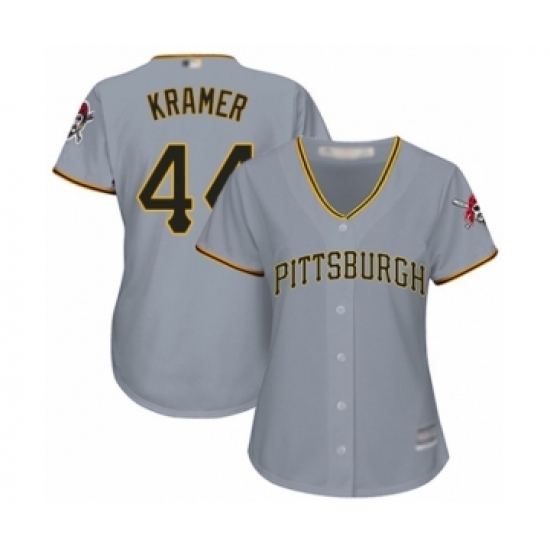 Women's Pittsburgh Pirates #44 Kevin Kramer Authentic Grey Road Cool Base Baseball Player Jersey - Ujersey