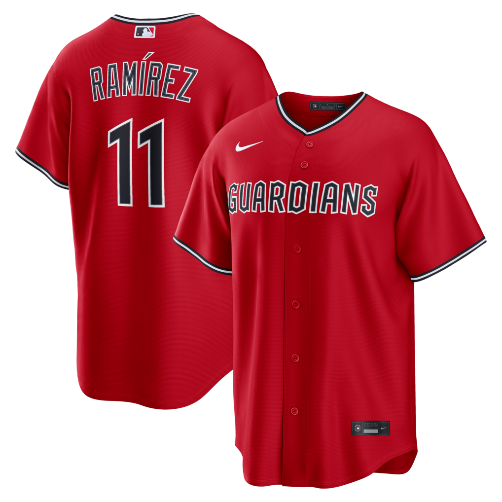 Men's Cleveland Guardians José Ramírez Nike Red Alternate Replica Jersey - Vujersey Los Angeles Rams