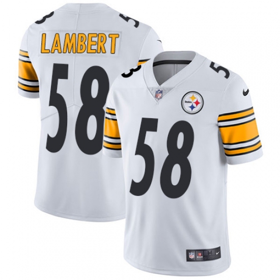 Youth Nike Pittsburgh Steelers #58 Jack Lambert White Vapor Untouchable Limited Player NFL Jersey - Ujersey