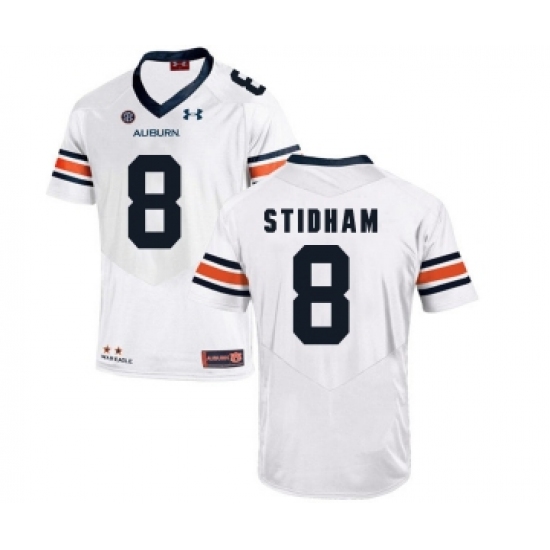 Auburn Tigers 8 Jarrett Stidham White College Football Jersey - Ujersey