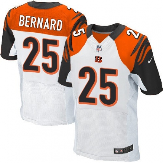 Men's Nike Cincinnati Bengals #25 Giovani Bernard Elite White NFL Jersey - Ujersey