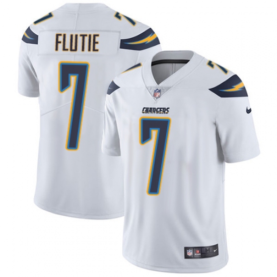 Youth Nike Los Angeles Chargers #7 Doug Flutie Elite White NFL Jersey - Ujersey