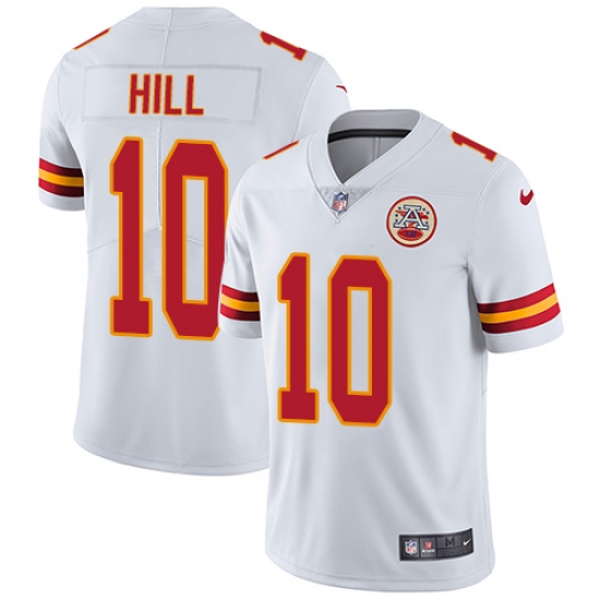 Youth Nike Kansas City Chiefs #10 Tyreek Hill White Vapor Untouchable Limited Player NFL Jersey - Ujersey
