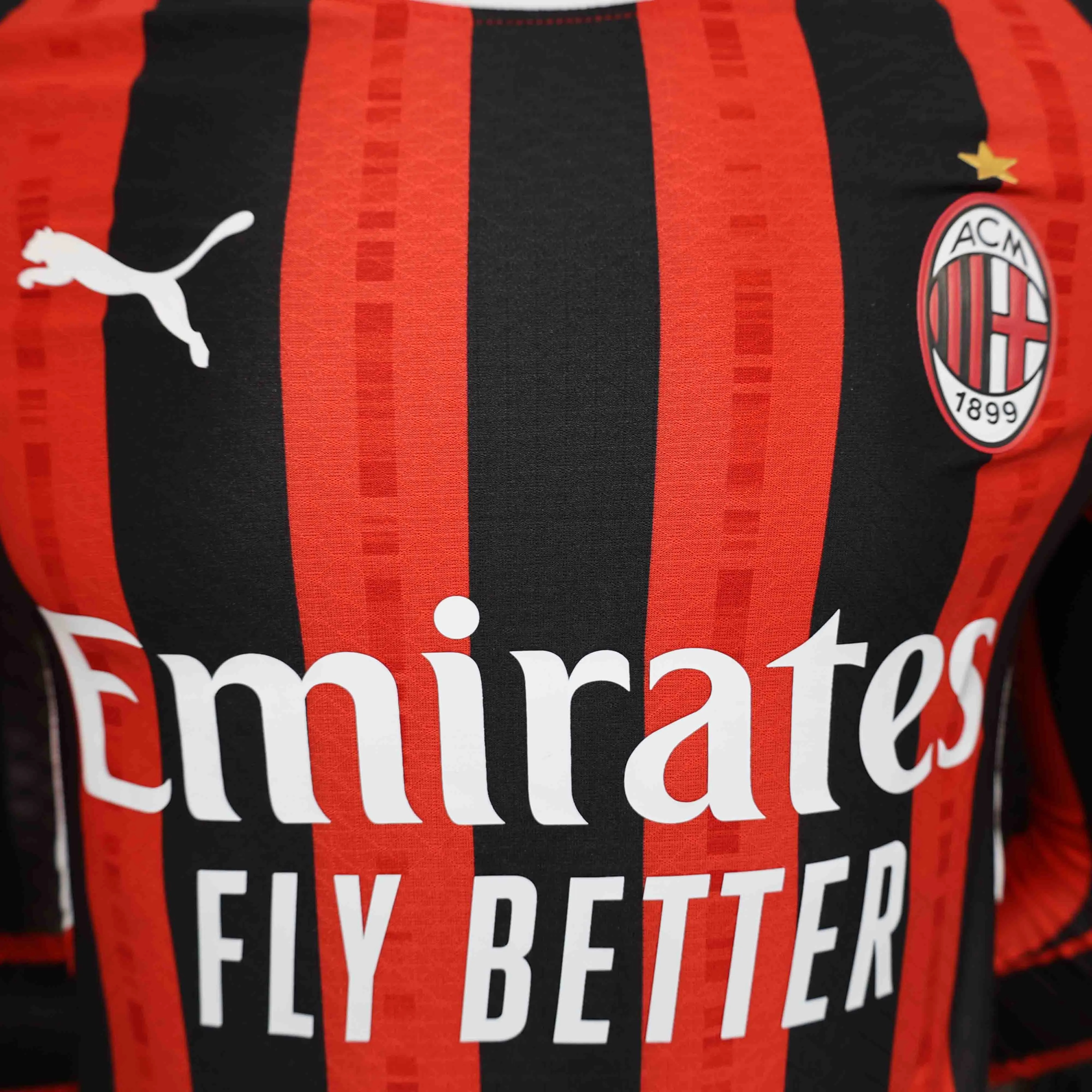 AC Milan Soccer Jersey Home Long Sleeve Shirt 2024/25