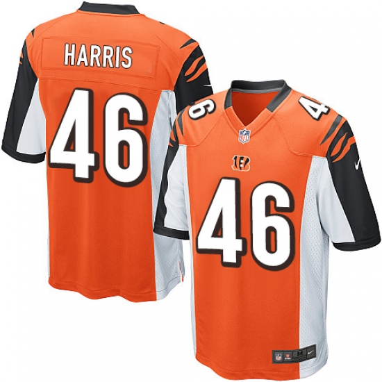 Men's Nike Cincinnati Bengals #46 Clark Harris Game Orange Alternate NFL Jersey - Ujersey