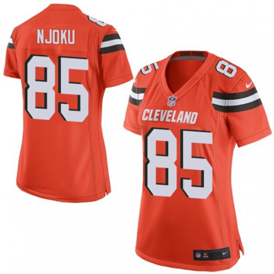 Women's Nike Cleveland Browns #85 David Njoku Game Orange Alternate NFL Jersey - Ujersey