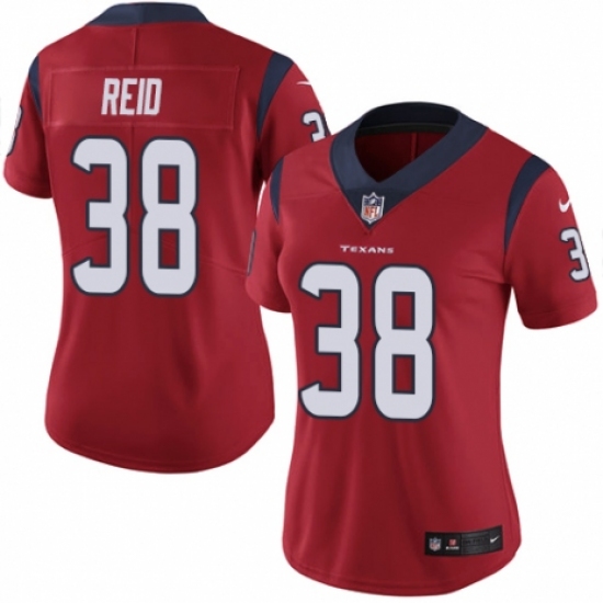 Women's Nike Houston Texans #38 Justin Reid Red Alternate Vapor Untouchable Limited Player NFL Jersey - Ujersey