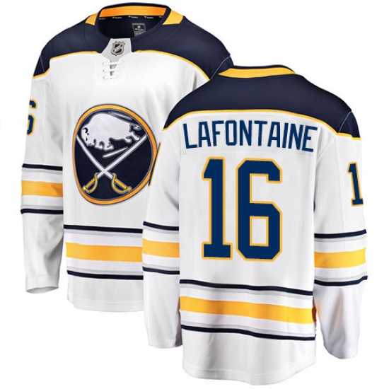 Youth Buffalo Sabres #16 Pat Lafontaine Fanatics Branded White Away Breakaway NHL Jersey - Ujersey
