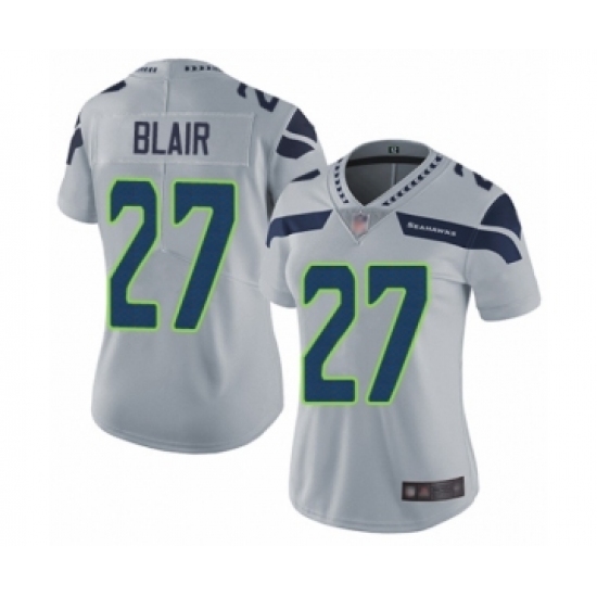 Women's Seattle Seahawks #27 Marquise Blair Grey Alternate Vapor Untouchable Limited Player Football Jersey - Ujersey