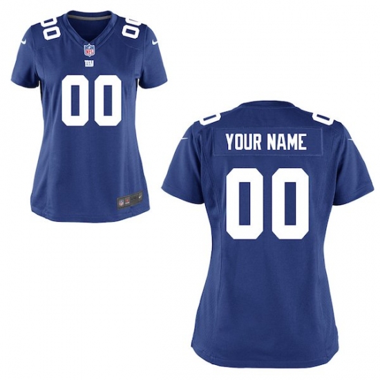 Women's New York Giants Nike Royal Blue Custom Game Jersey - Ujersey