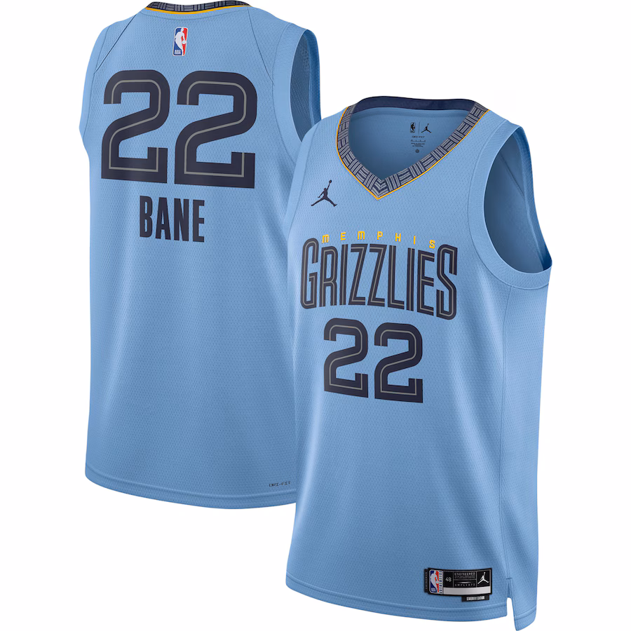 Unisex Memphis Grizzlies Desmond Bane Jordan Brand Light Blue Swingman Jersey - Statement Edition - Ujersey NHL