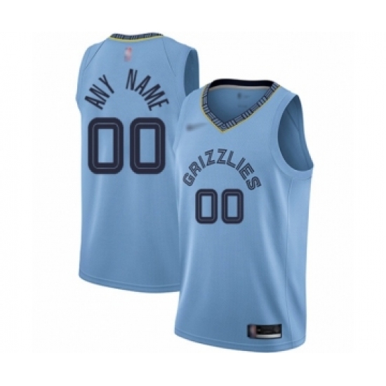 Women's Memphis Grizzlies Customized Swingman Blue Finished Basketball Jersey Statement Edition - Ujersey