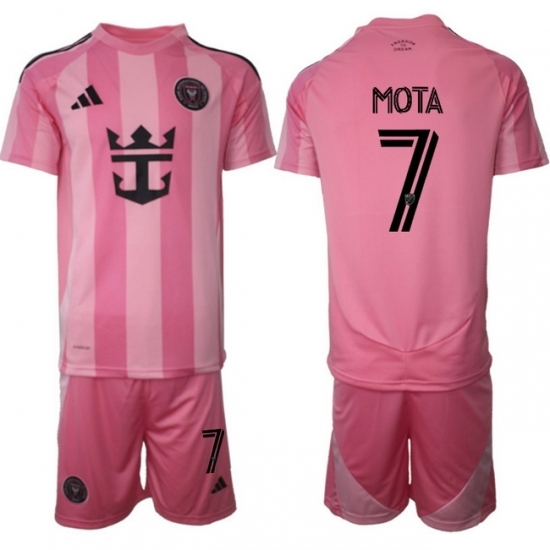 Men Inter Miami CF 2026 Soccer Jerseys Pink #7 MOTA