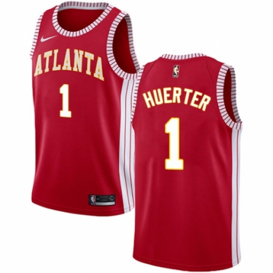Women's Nike Atlanta Hawks #1 Kevin Huerter Swingman Red NBA Jersey Statement Edition - Ujersey