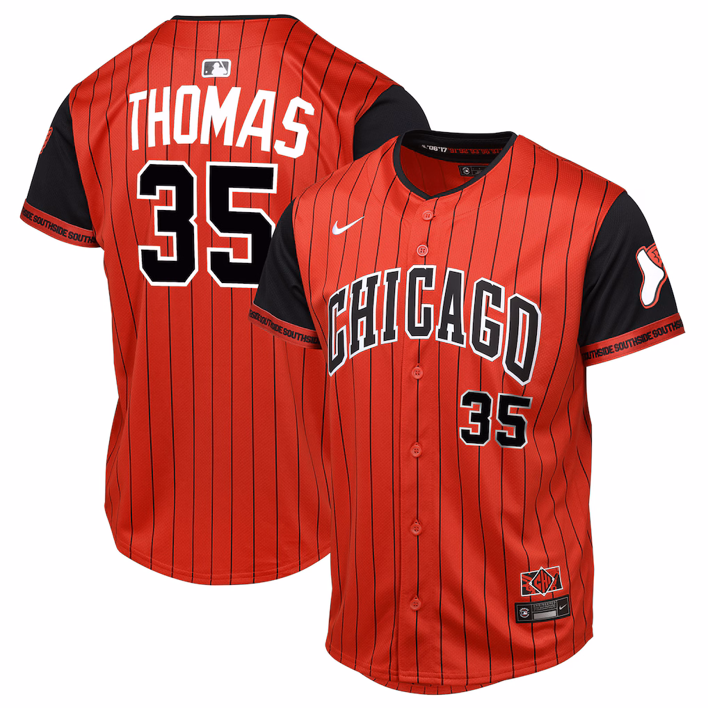 Youth Chicago White Sox Frank Thomas  Red/Black 2025 City Connect Limited Player Jersey - Ujersey