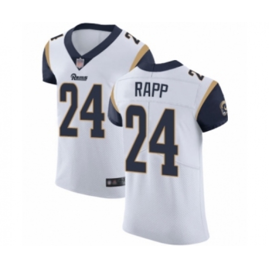 Men's Los Angeles Rams #24 Taylor Rapp White Vapor Untouchable Elite Player Football Jersey - Ujersey