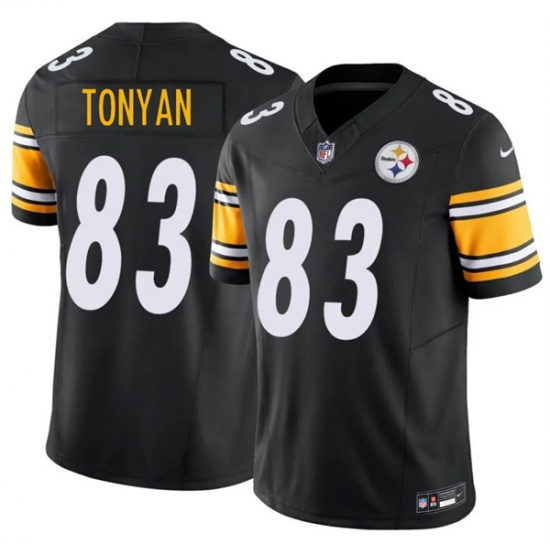 Men's Pittsburgh Steelers #83 Robert Tonyan Black 2026 F.U.S.E. Vapor Limited Football Stitched Jersey - Ujersey